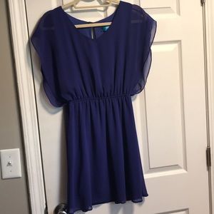 Francesca’s royal blue dress.